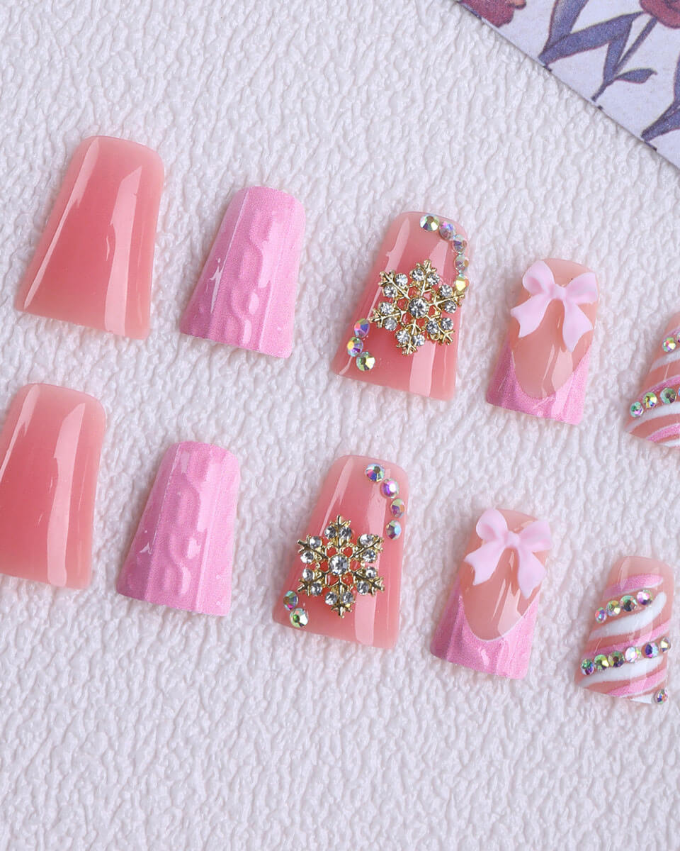 24Pcs French Y2K Medium Duck Nail Tips - Image 12