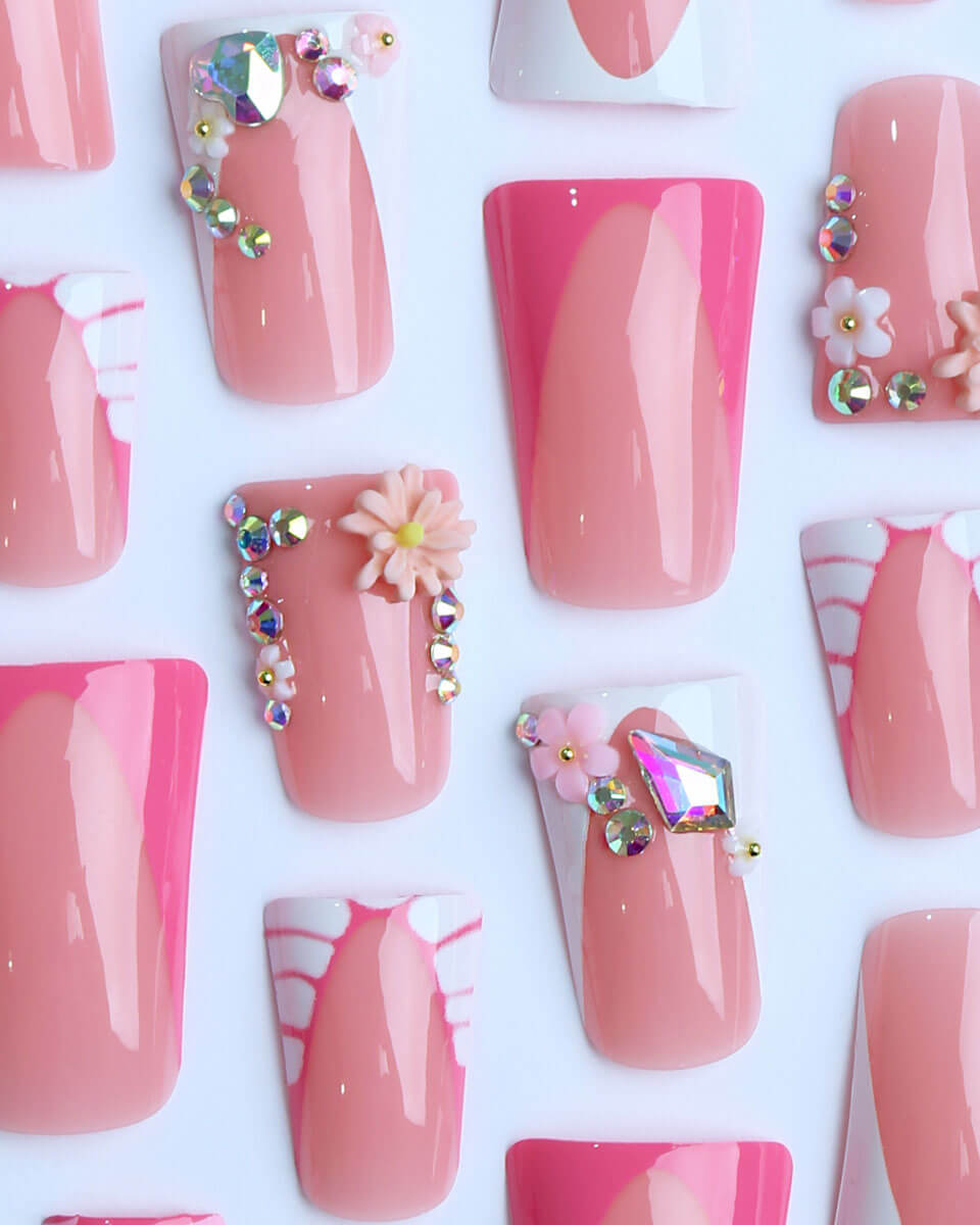 24Pcs French Y2K Medium Duck Nail Tips - Image 11