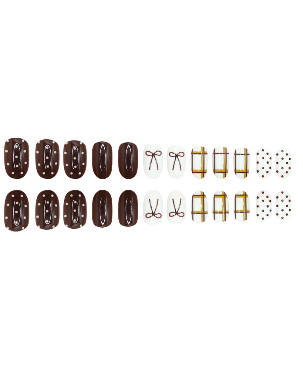 Bowknot Design Short Almond Nail Tips Bulk - Image 5