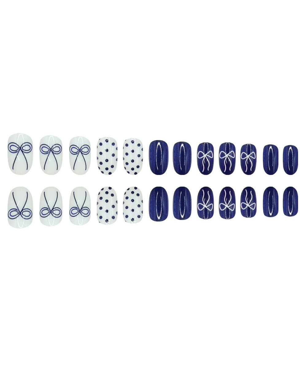 Bowknot Design Short Almond Nail Tips Bulk - Image 7