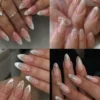 Elegant Bow Star Almond Shape Press Ons for Women New