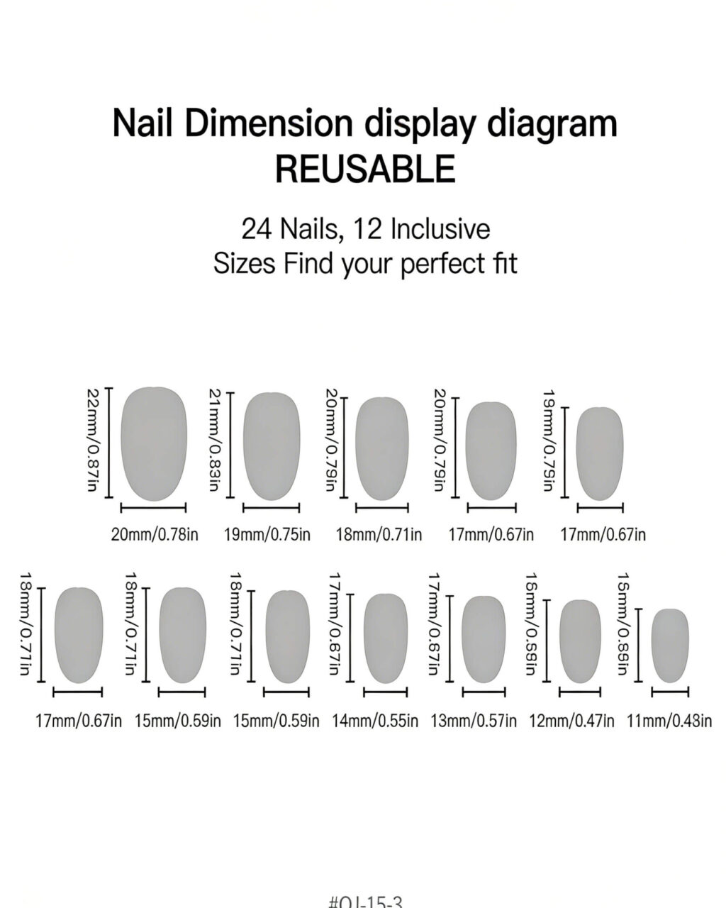 Simple Red Dot Short Oval Fake Nails - Image 7