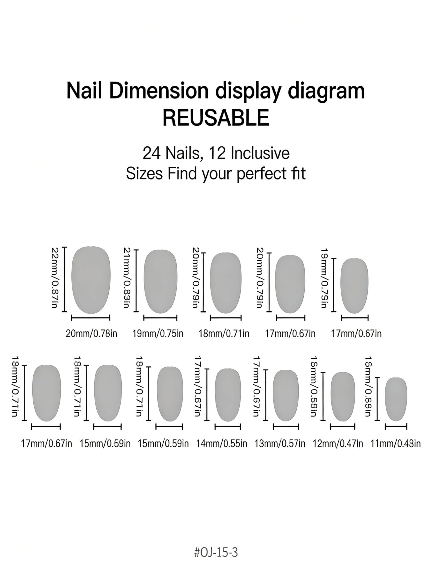 Simple Red Dot Short Oval Fake Nails - Image 7