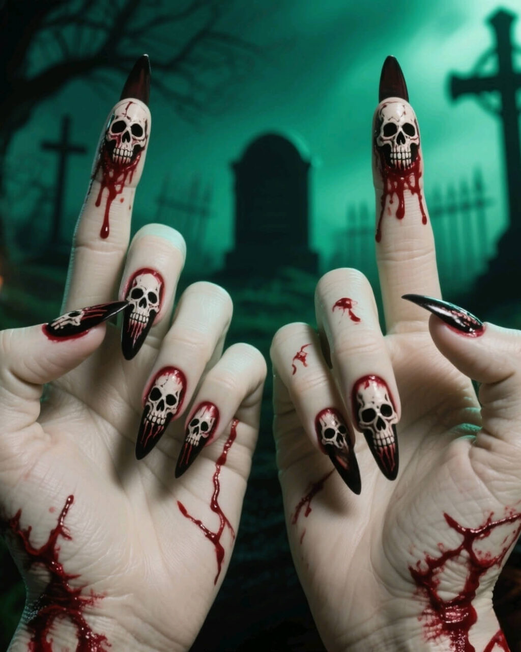 Spirit Halloween Press On Nails Long Nails - Image 6