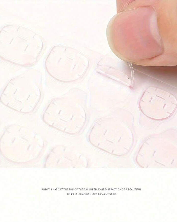 50Pcs Transparent Jelly Glue for Nails Adhesive Sticker - Image 11