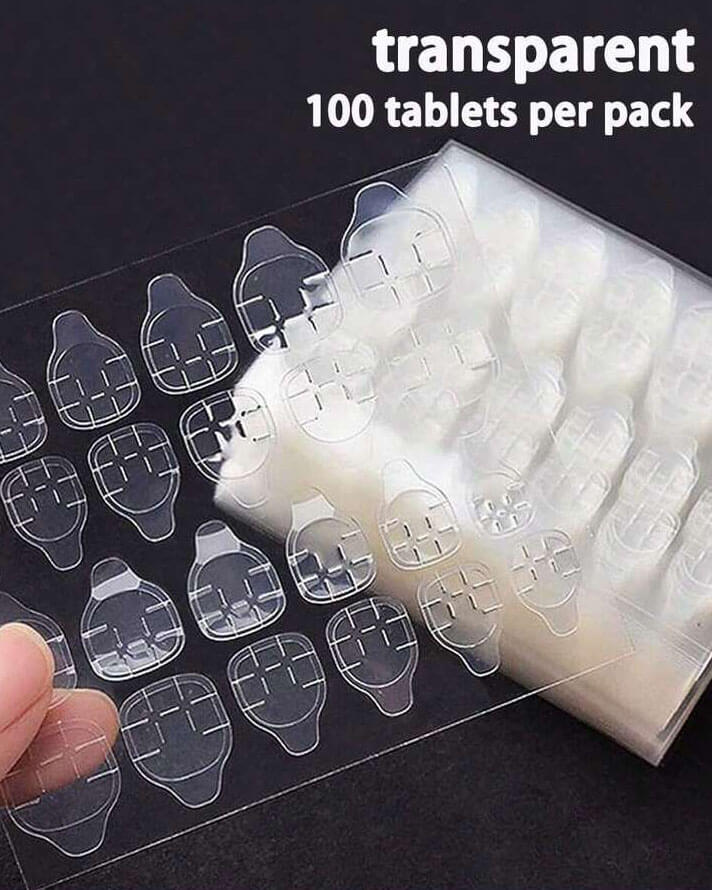 50Pcs Transparent Jelly Glue for Nails Adhesive Sticker - Image 7