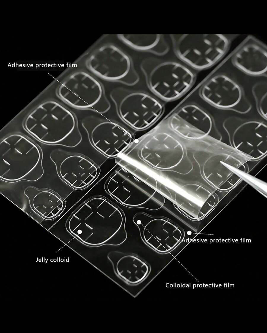 50Pcs Transparent Jelly Glue for Nails Adhesive Sticker - Image 5