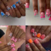 Cute 3D Short Bling Duck Nails with Rhinestone