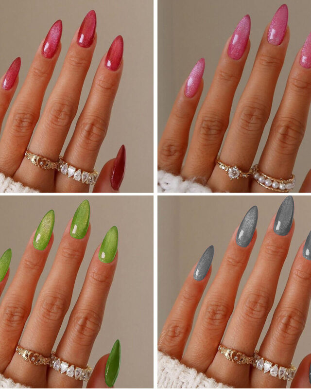 Reusable Long Stiletto Cat Eye Nails Wholesale