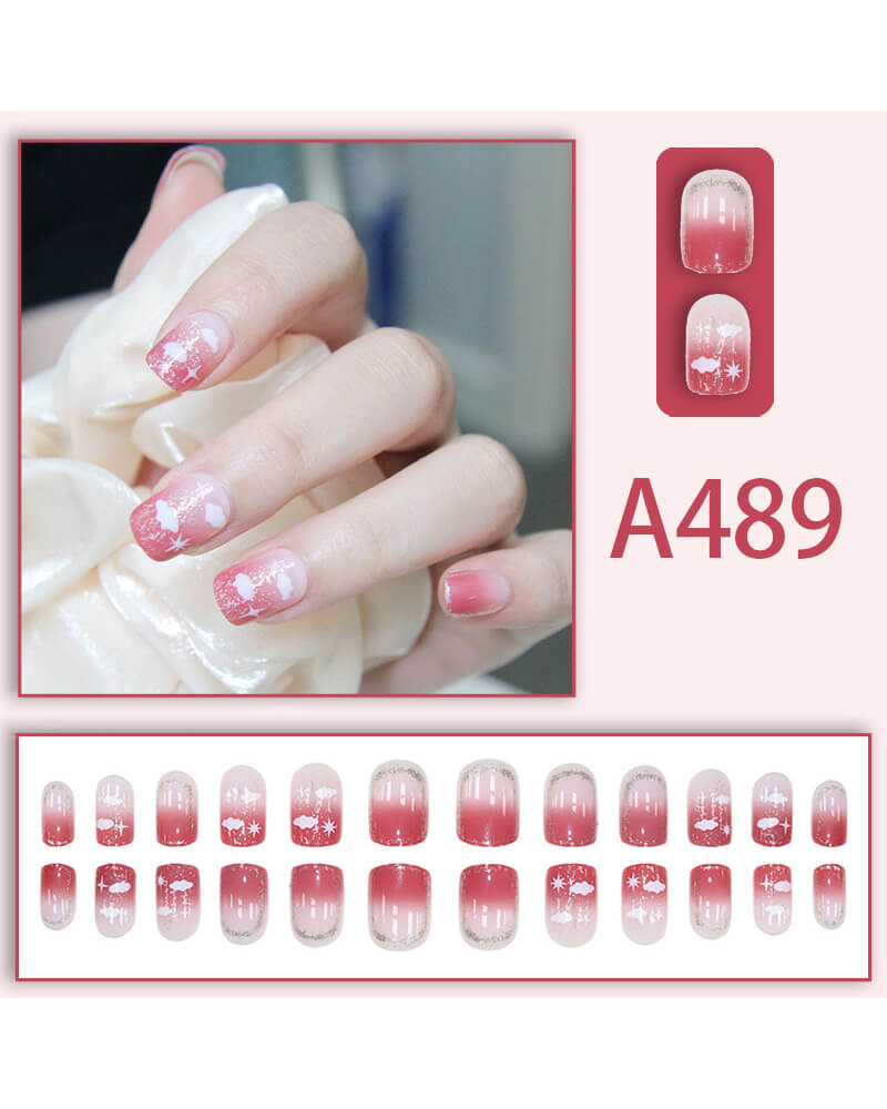 Summer Cute Pink Short Round False Nails Wholesale - Image 5