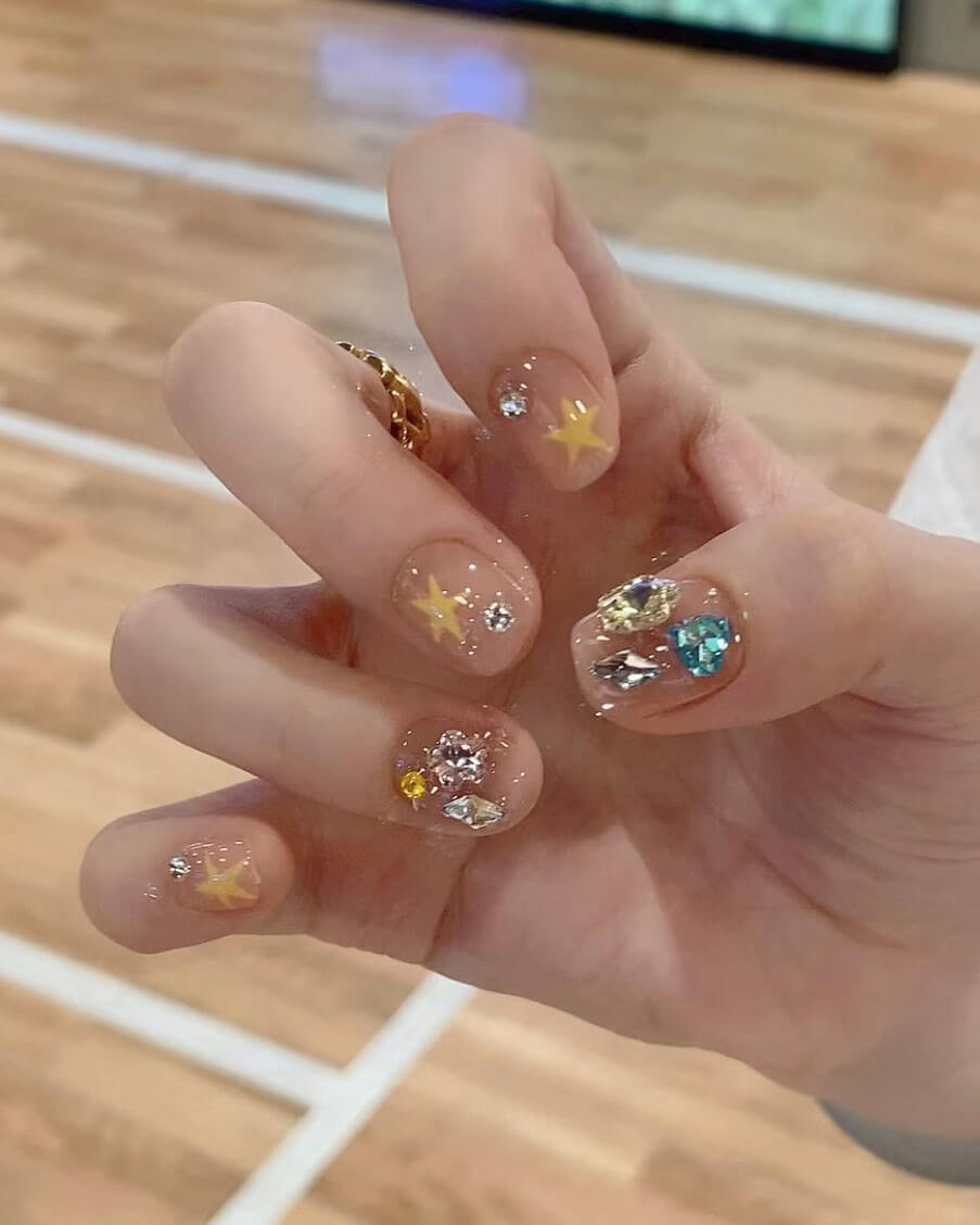 Alternative view of 10Pcs Premium Short Acrylic Cat Eye Nails Wholesale