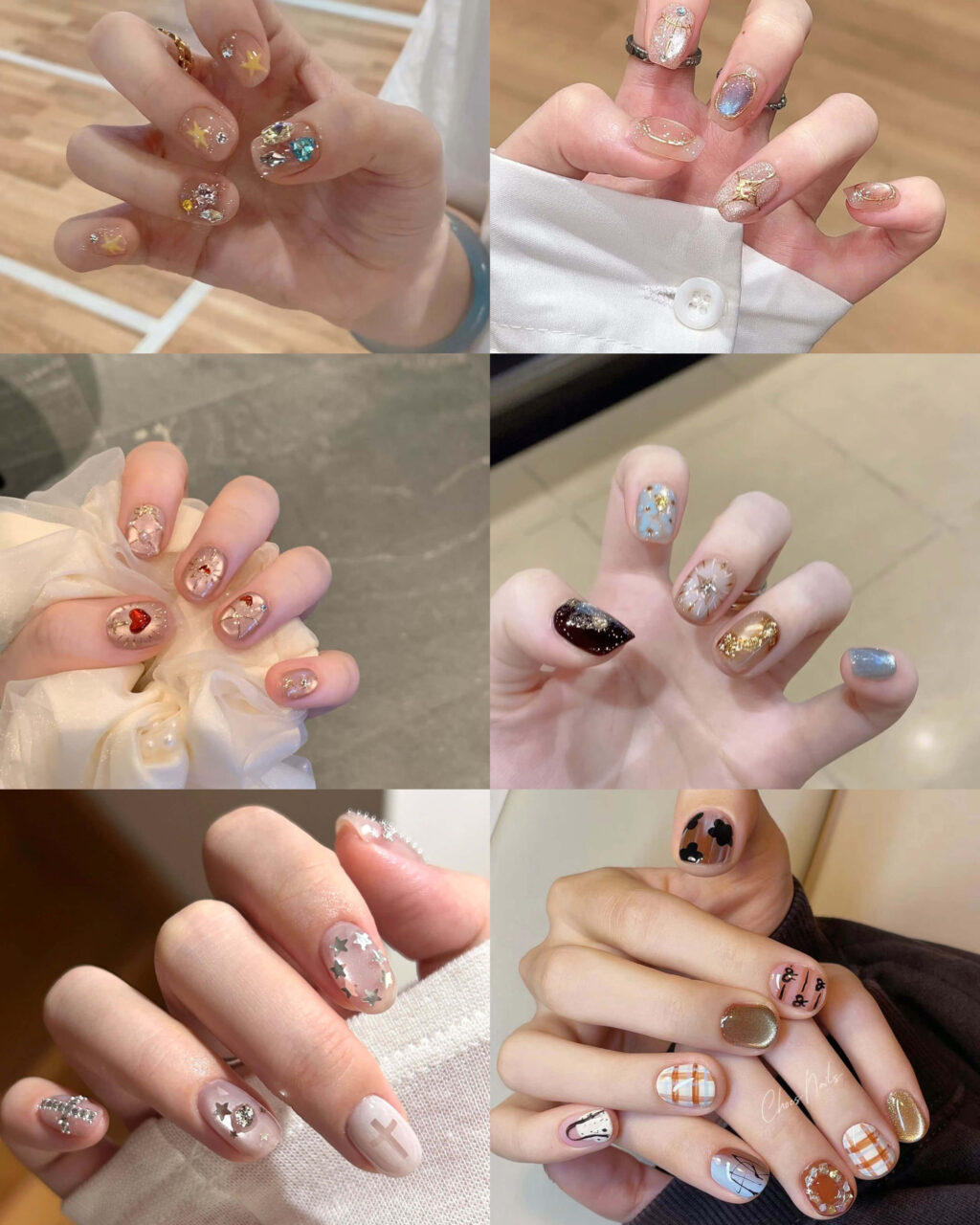 10Pcs Premium Short Acrylic Cat Eye Nails Wholesale