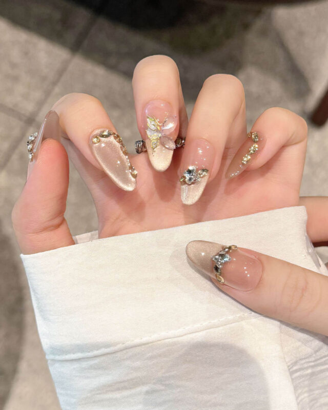 long acrylic almond nails
