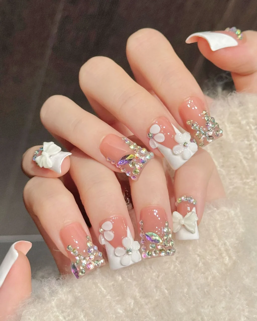 Y2K Sparkle Short Duck Acrylic Nails Wholesale