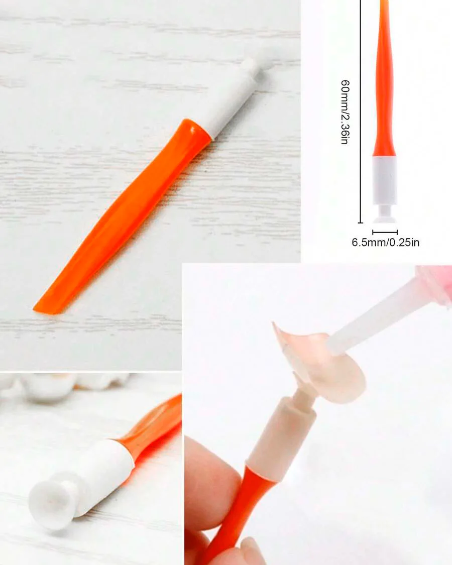 Alternative view of 2-in-1 Orange Nail Art Tools Nail Suction Cup