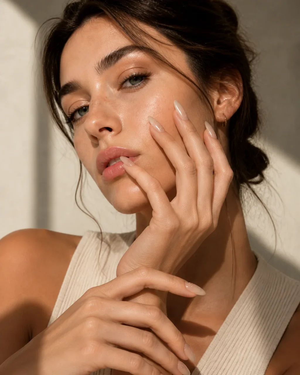 Alternative view of Handmade Nude Pink Acrylic Nails