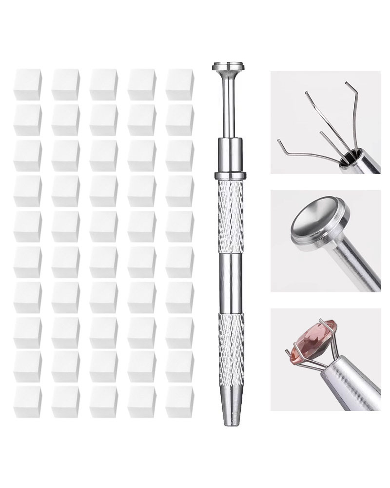 100Pcs Mini Nail Art Sponge Blocks & Nail Claw Clap