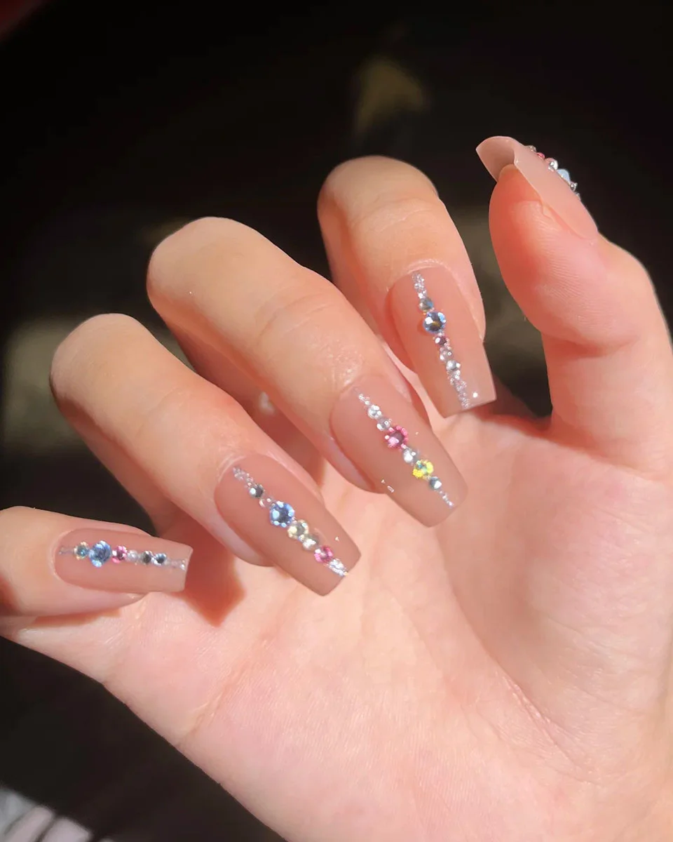12 Gird Sparkle Flat Back Round Rhinestones for Nail Art - Image 4