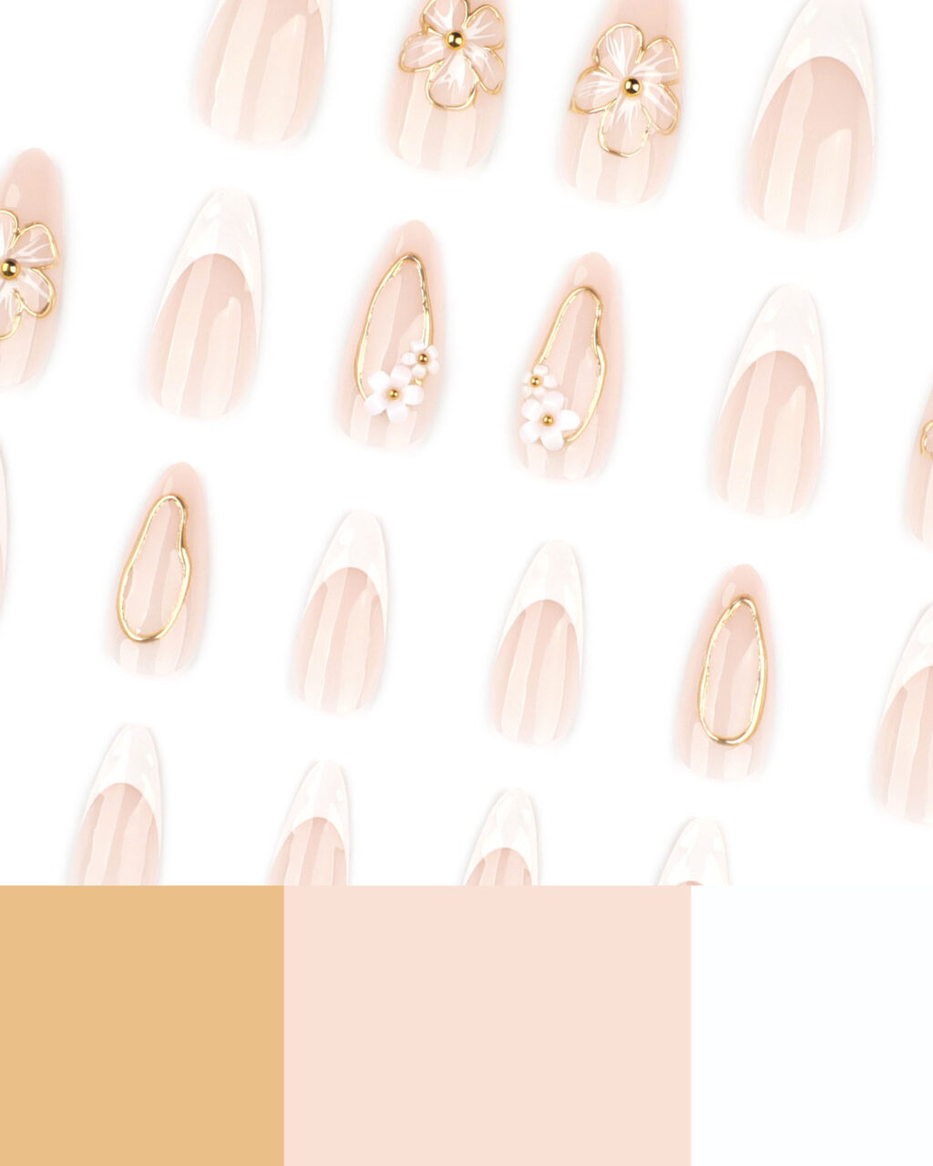 24/30Pcs Summer 3D Flower Nails Wholesale - Image 15