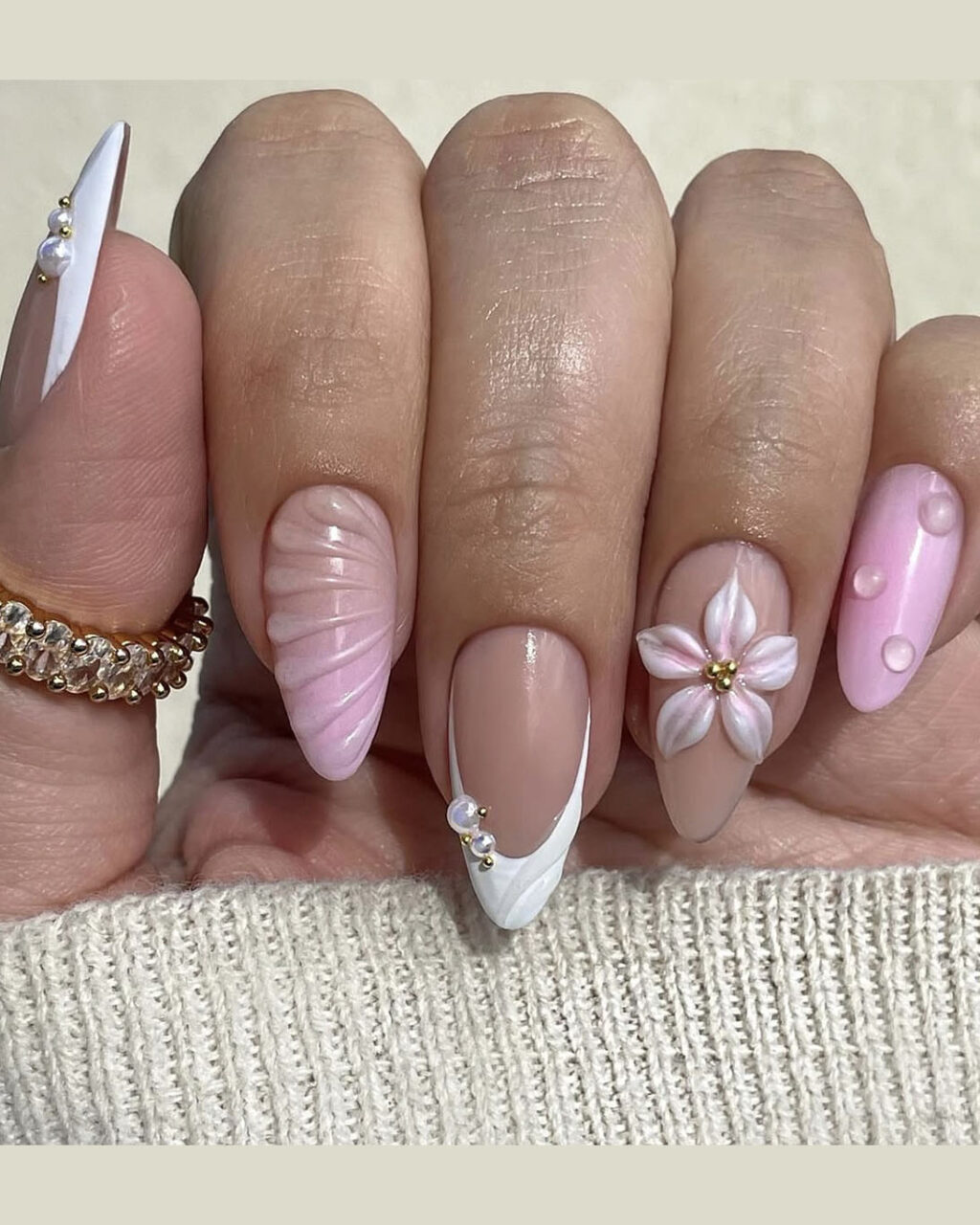 24/30Pcs Summer 3D Flower Nails Wholesale - Image 7