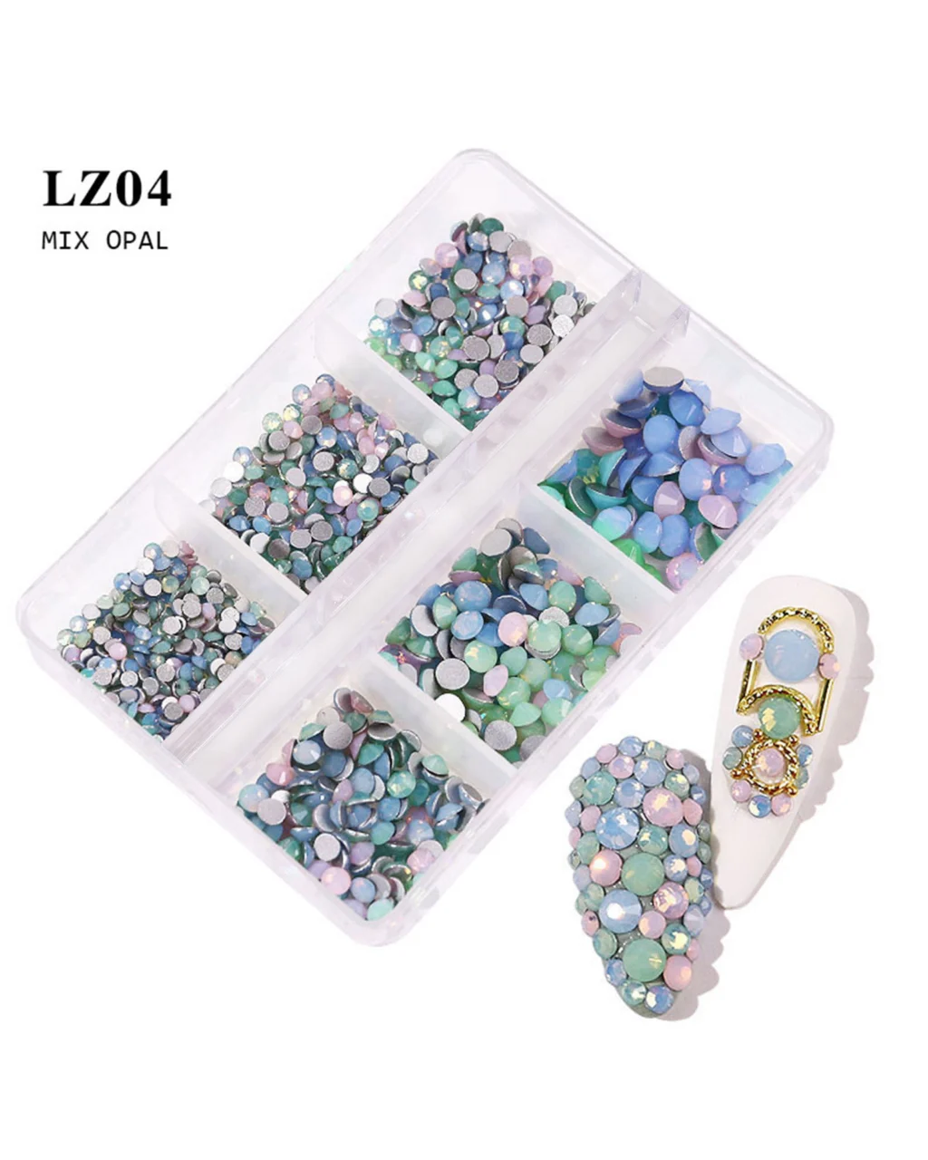 6 Gird Nail Art Rhinestones DIY Decoration - Image 8