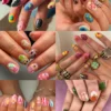 6 Types Cute Short Oval False Nails Bulk new