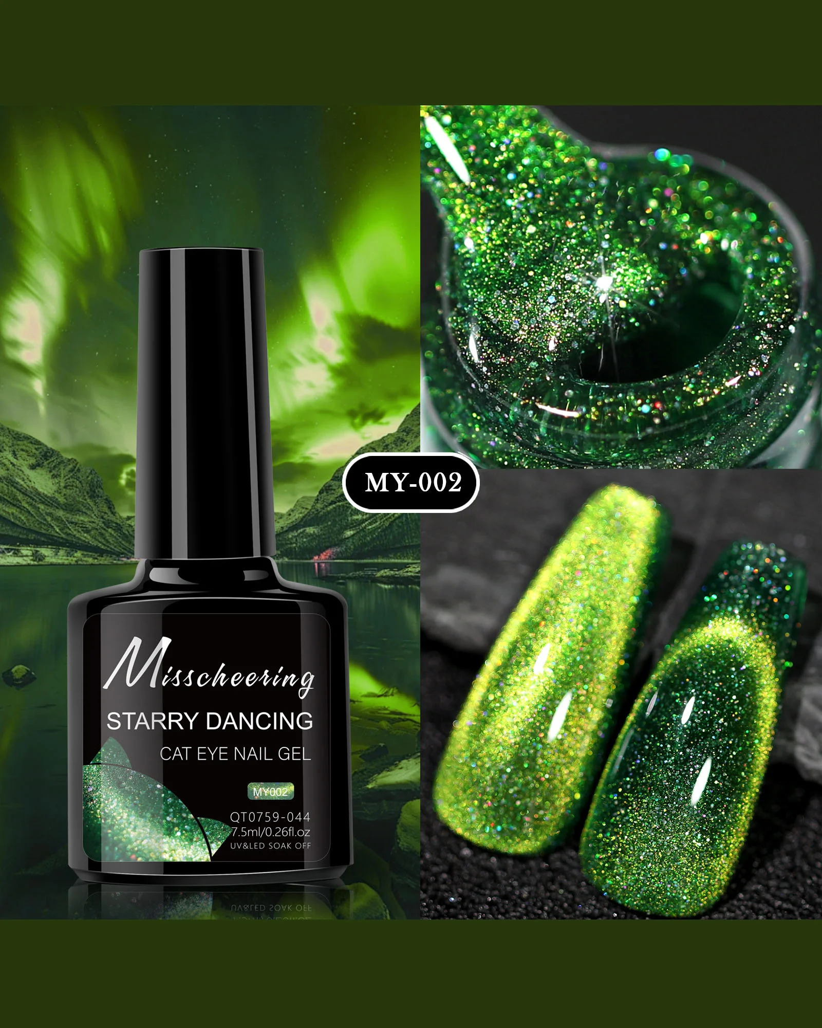 8 Types Starry Dancing Cat Eye Gel Nail Polish - Image 8