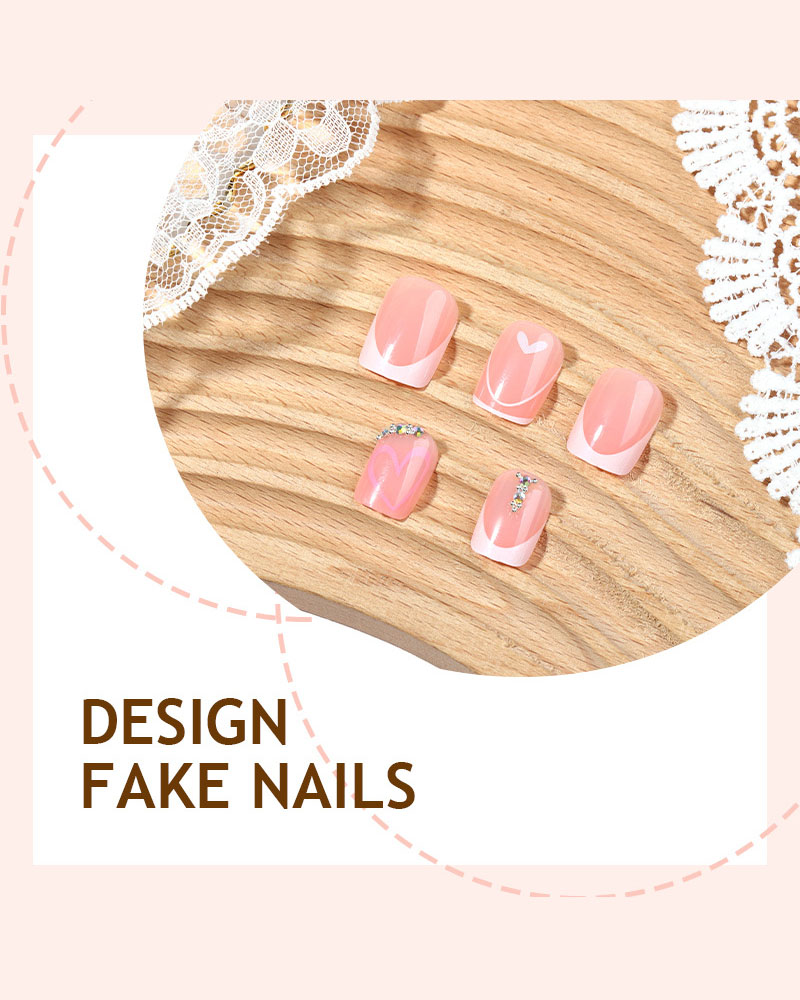 Classy Short Square French Tip Nails - Image 6