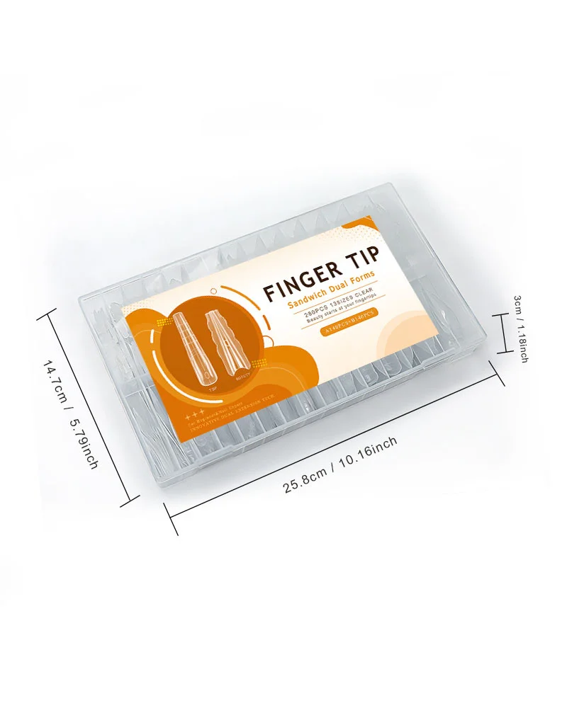 Premium Finger Tip Sandwich Dual Forms for Nails - Image 2