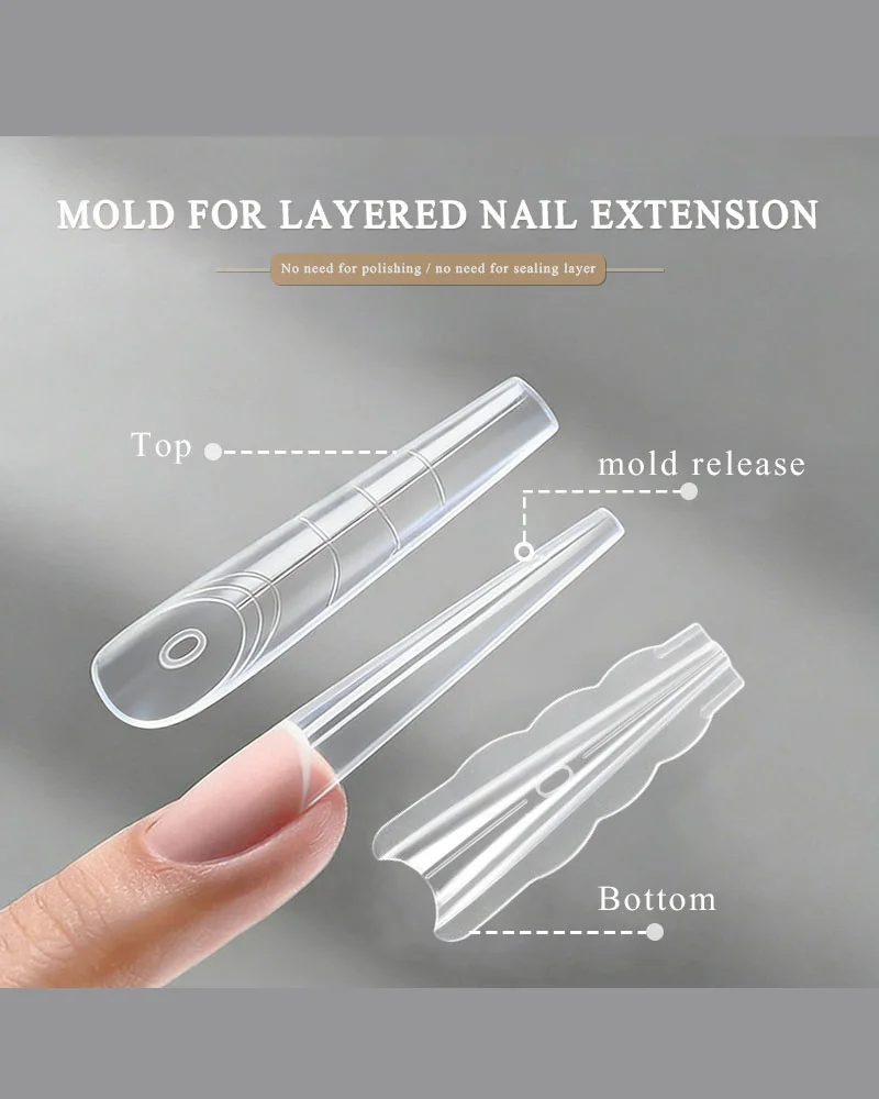 Premium Finger Tip Sandwich Dual Forms for Nails