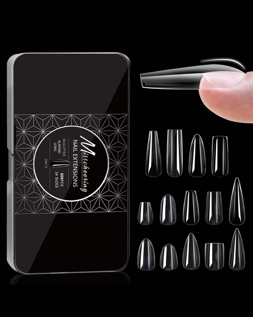 Premium Traceless Clear Fake Nail Tips Bulk