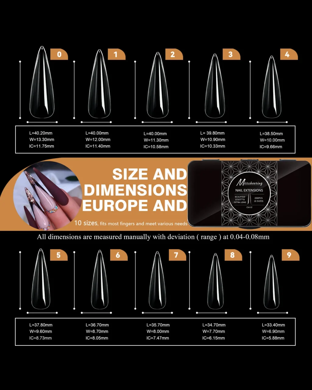 Alternative view of Premium Traceless Clear Fake Nail Tips Bulk