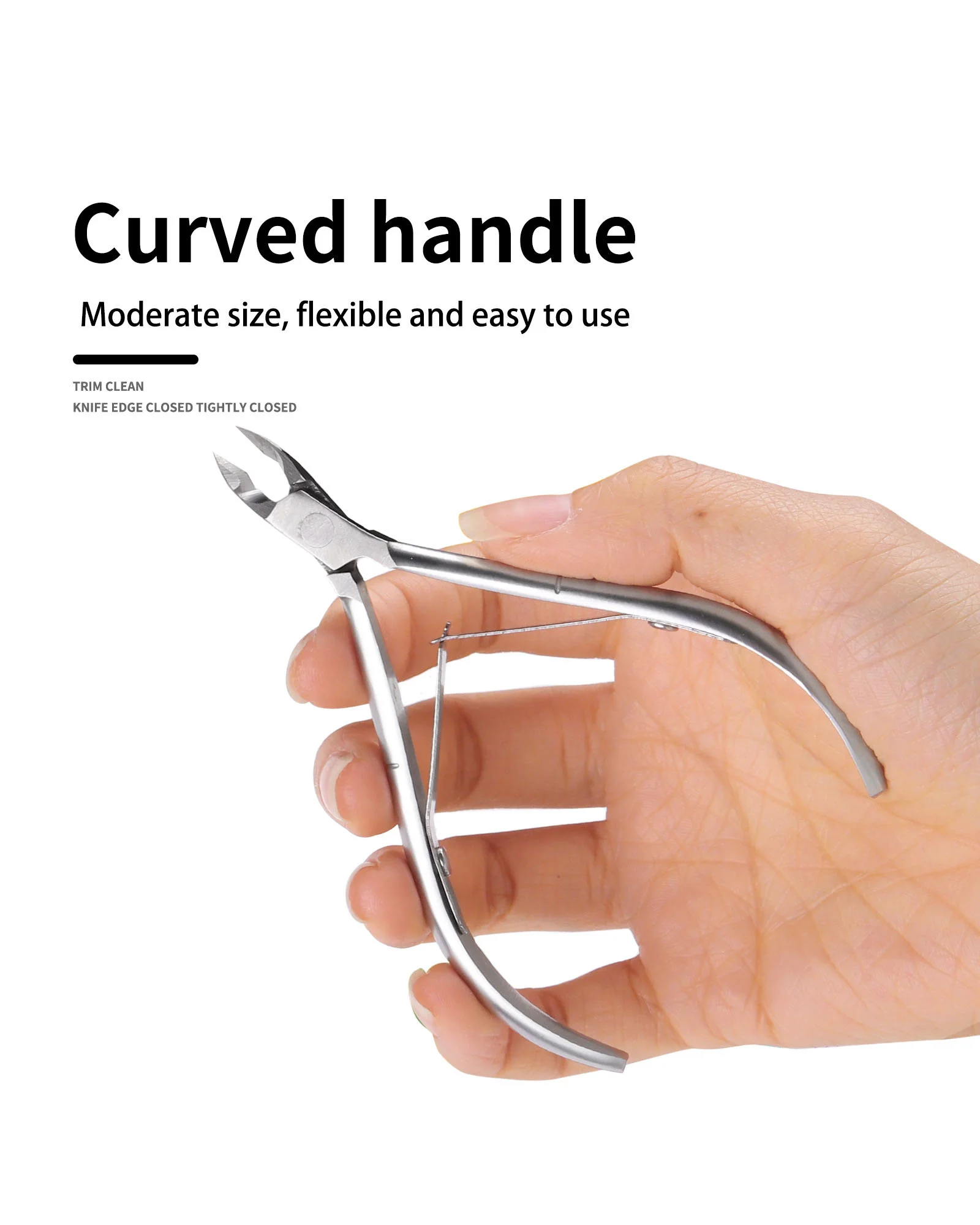 Professional Sharp Stainless Steel Cuticle Scissors - Image 3
