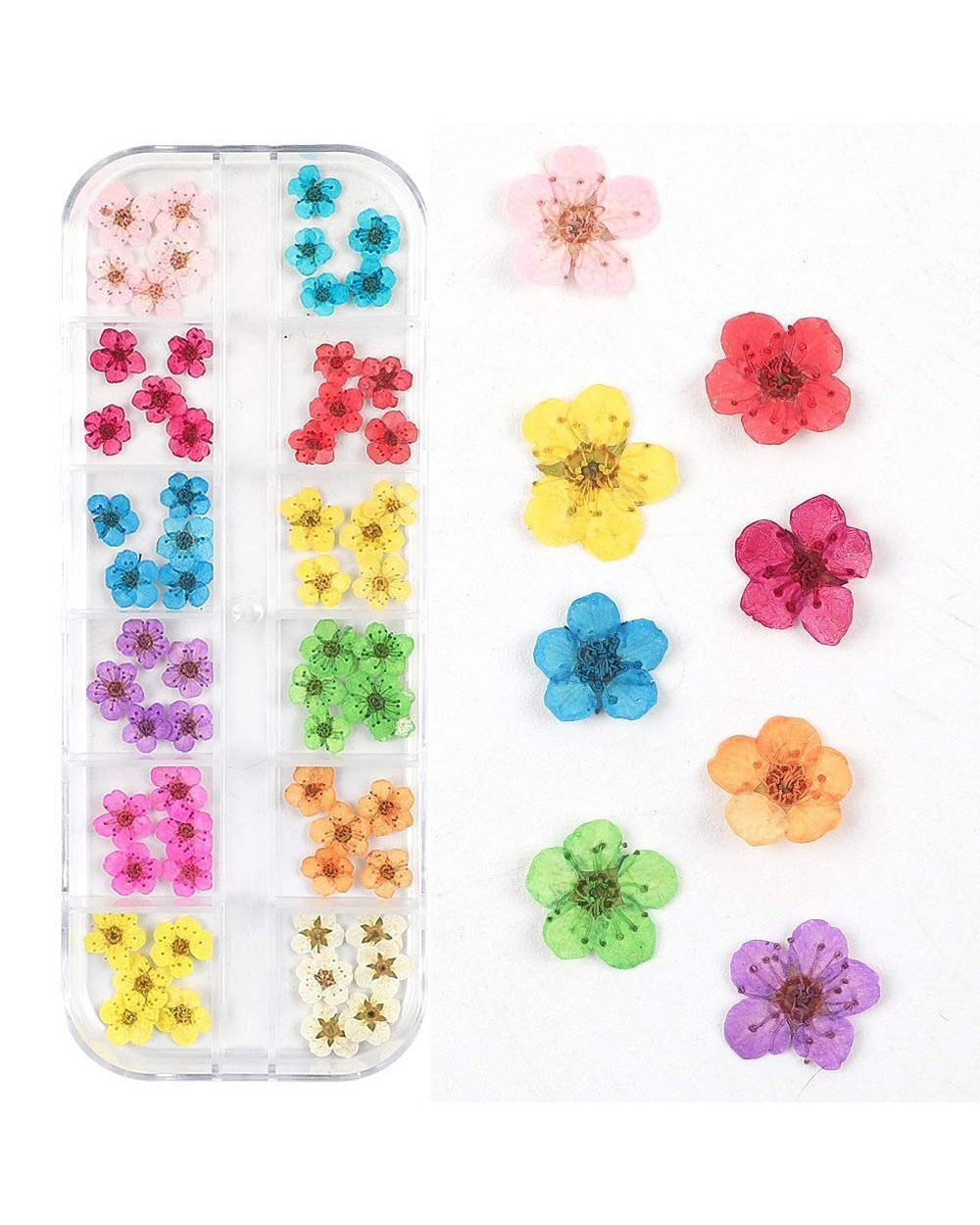 Alternative view of 12 Colors Pressed Flowers for Nail Art