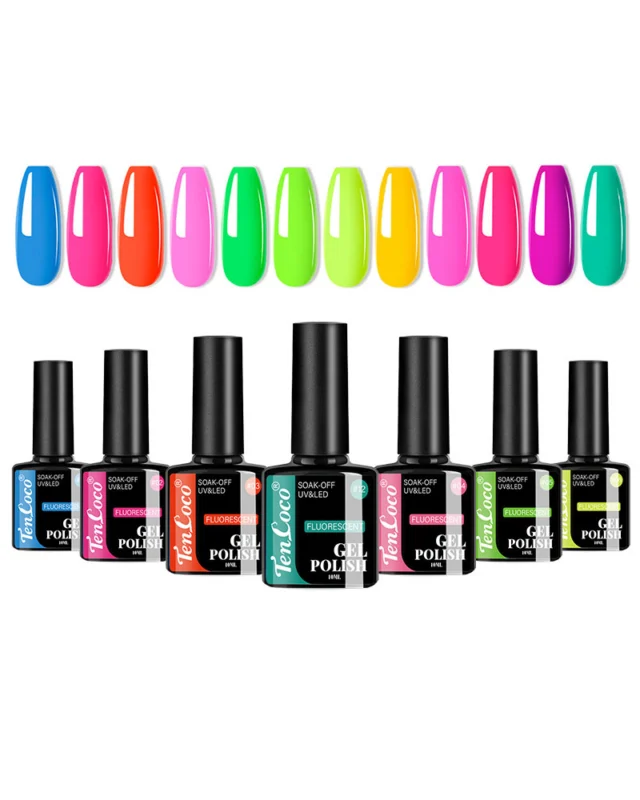 12 Colors Set UV Lamp Gel Nail Polish