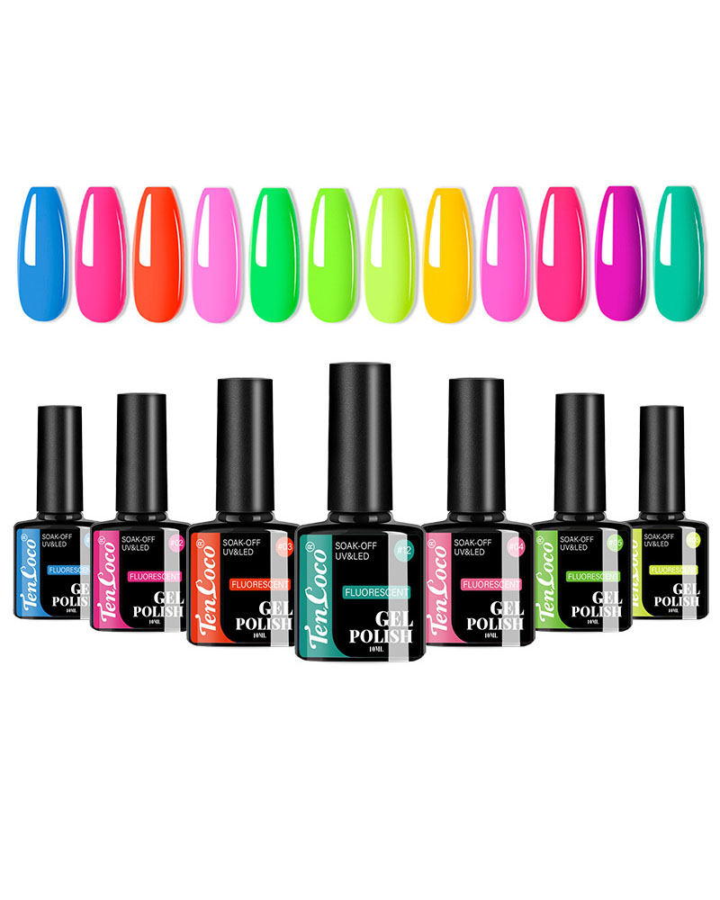 12 Colors Set UV Lamp Gel Nail Polish