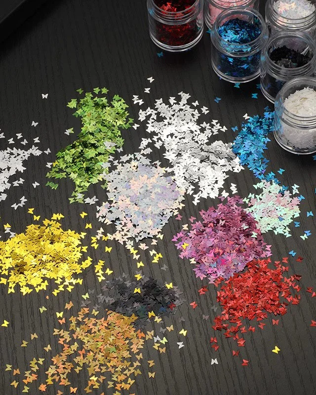 Alternative view of 12 Types Butterfly Stars for Nails