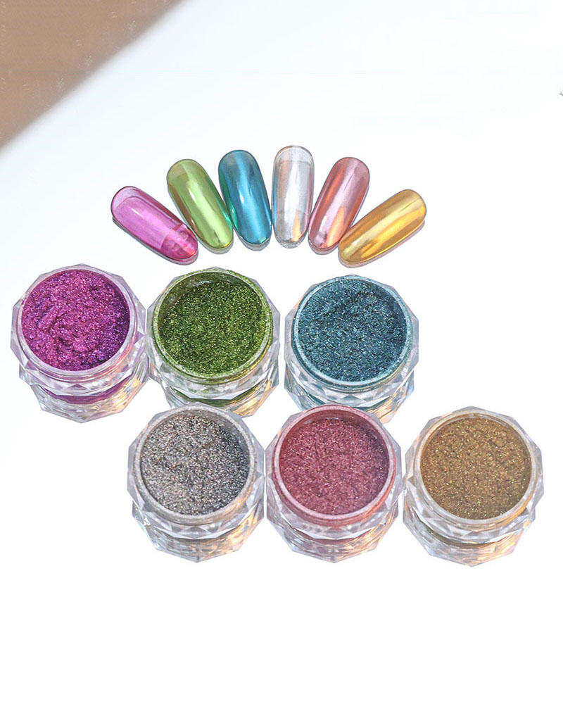 4PcsSet Magic Chrome Powder for Nail Salon