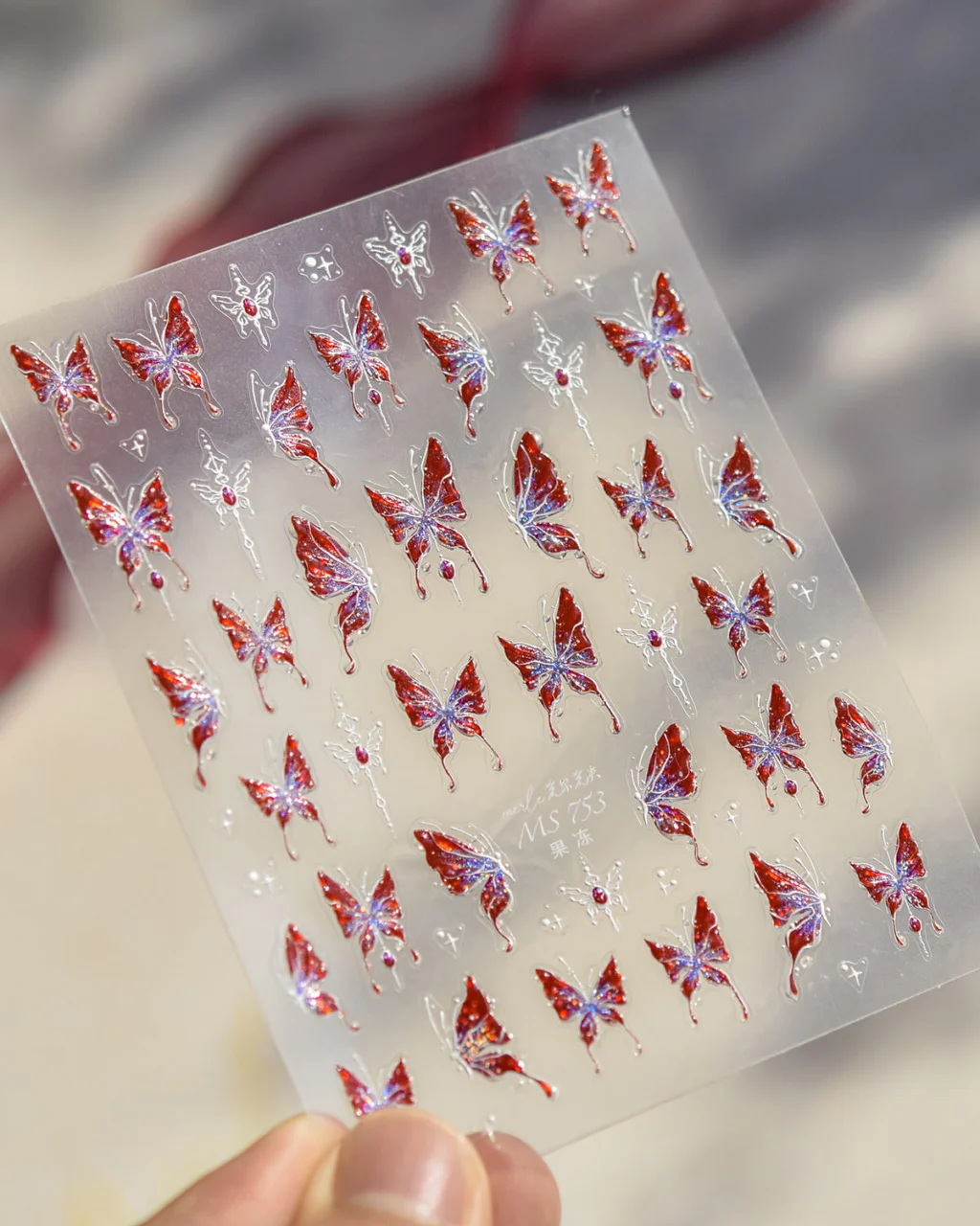 Glowing Butterfly Nail Stickers for Nail Art - Image 4