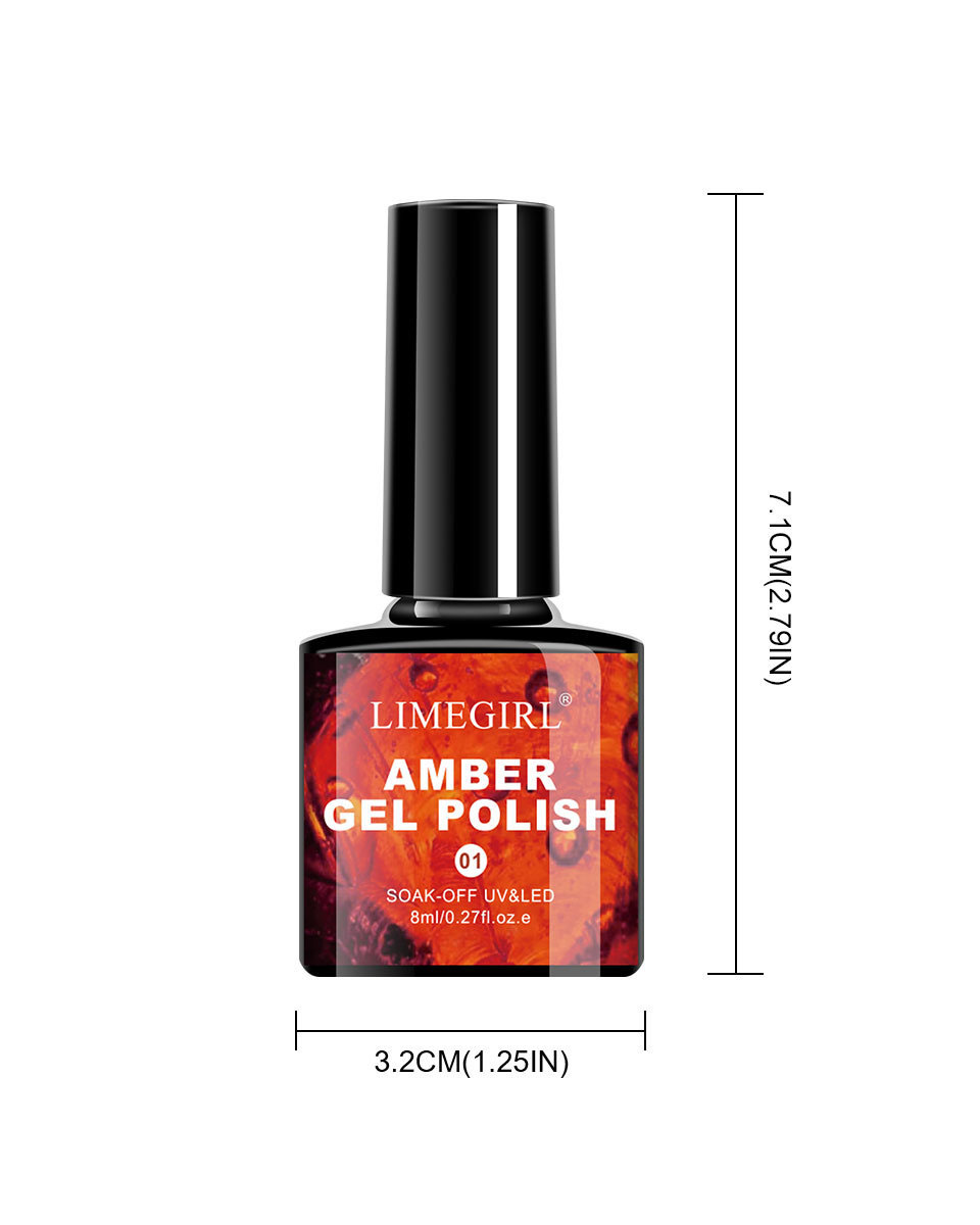 Amber Gel Polish Soak-off Cured UV & Lamp - Image 4