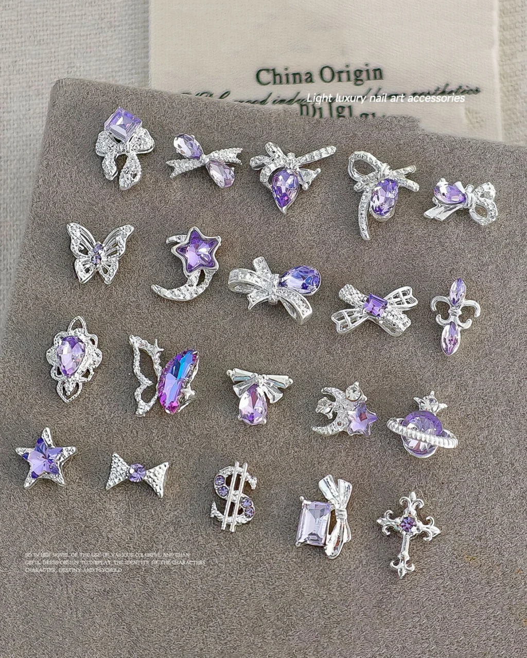 Alternative view of 20Pcs Bling Rhinestones Charms for Nail Art