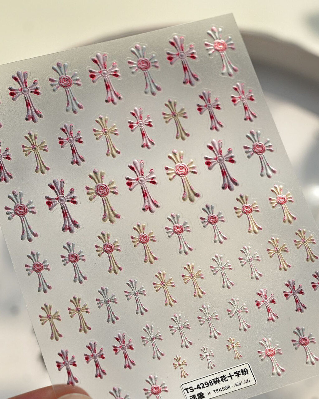 Creative Cross Nail Stickers for Nail Art - Image 9