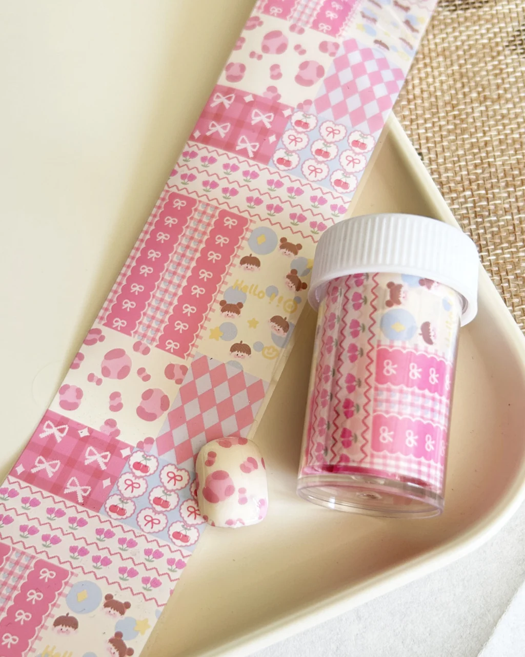 Cute Pink Nail Foil Transfer Sheets Bulk - Image 16