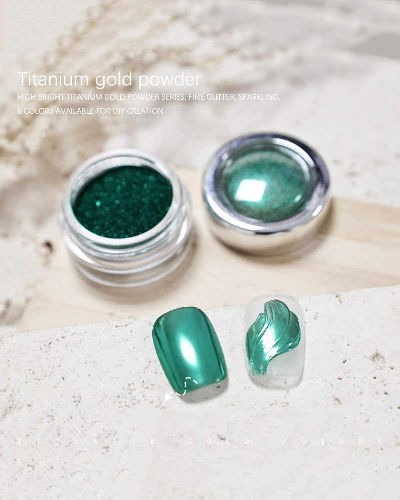 Green Series Titanium Metal Powder for Nail Art - Image 12