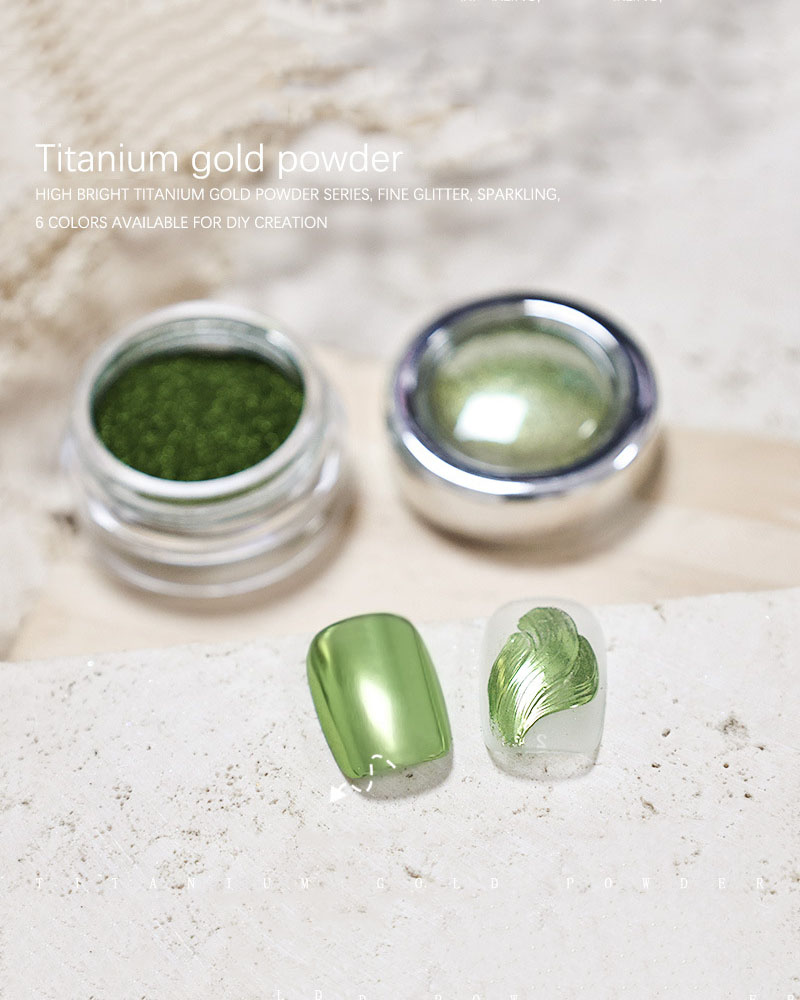 Green Series Titanium Metal Powder for Nail Art - Image 10