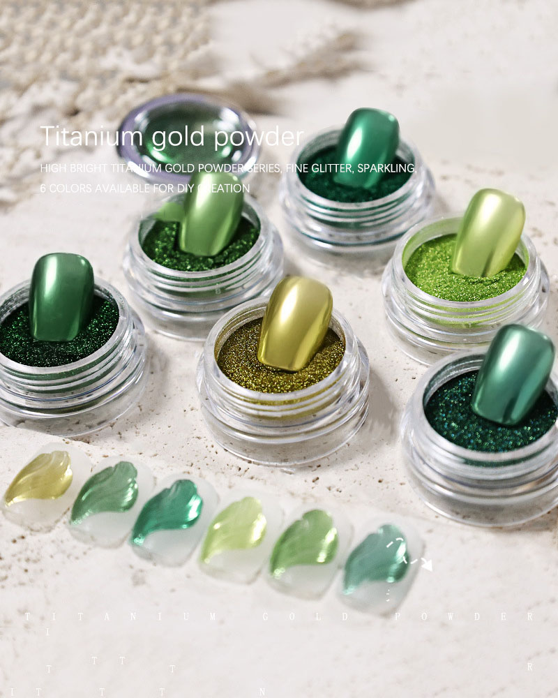 Green Series Titanium Metal Powder for Nail Art