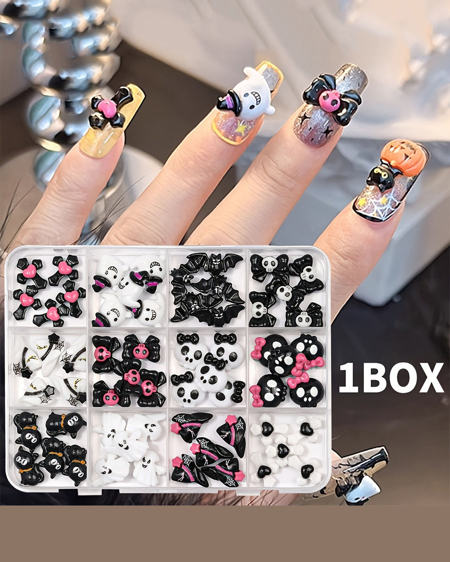 Halloween Skeleton Hand Nail Charm