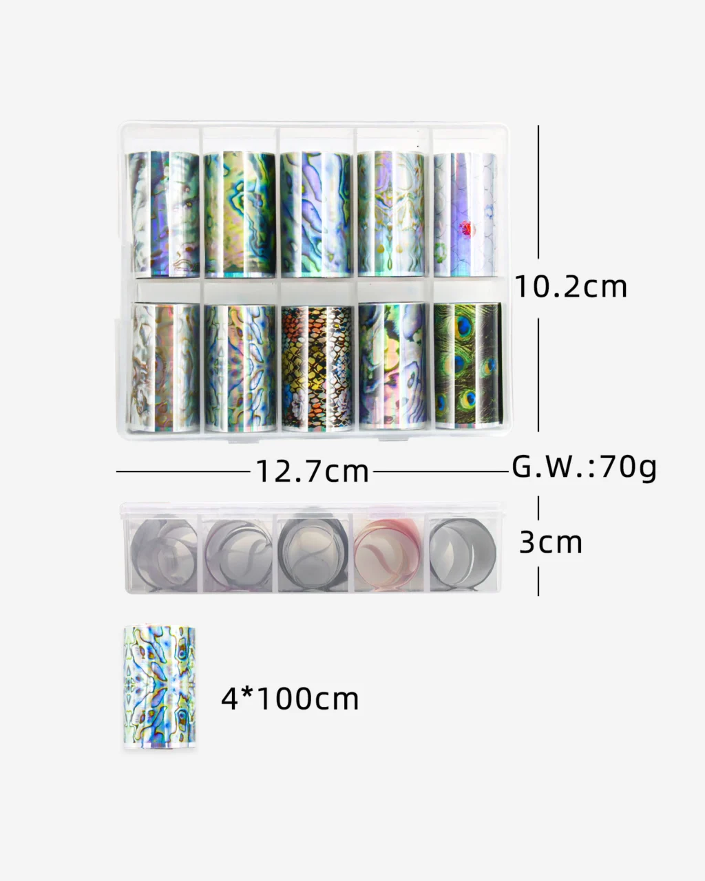 Holographic Nail Transfer Foil Bulk - Image 9