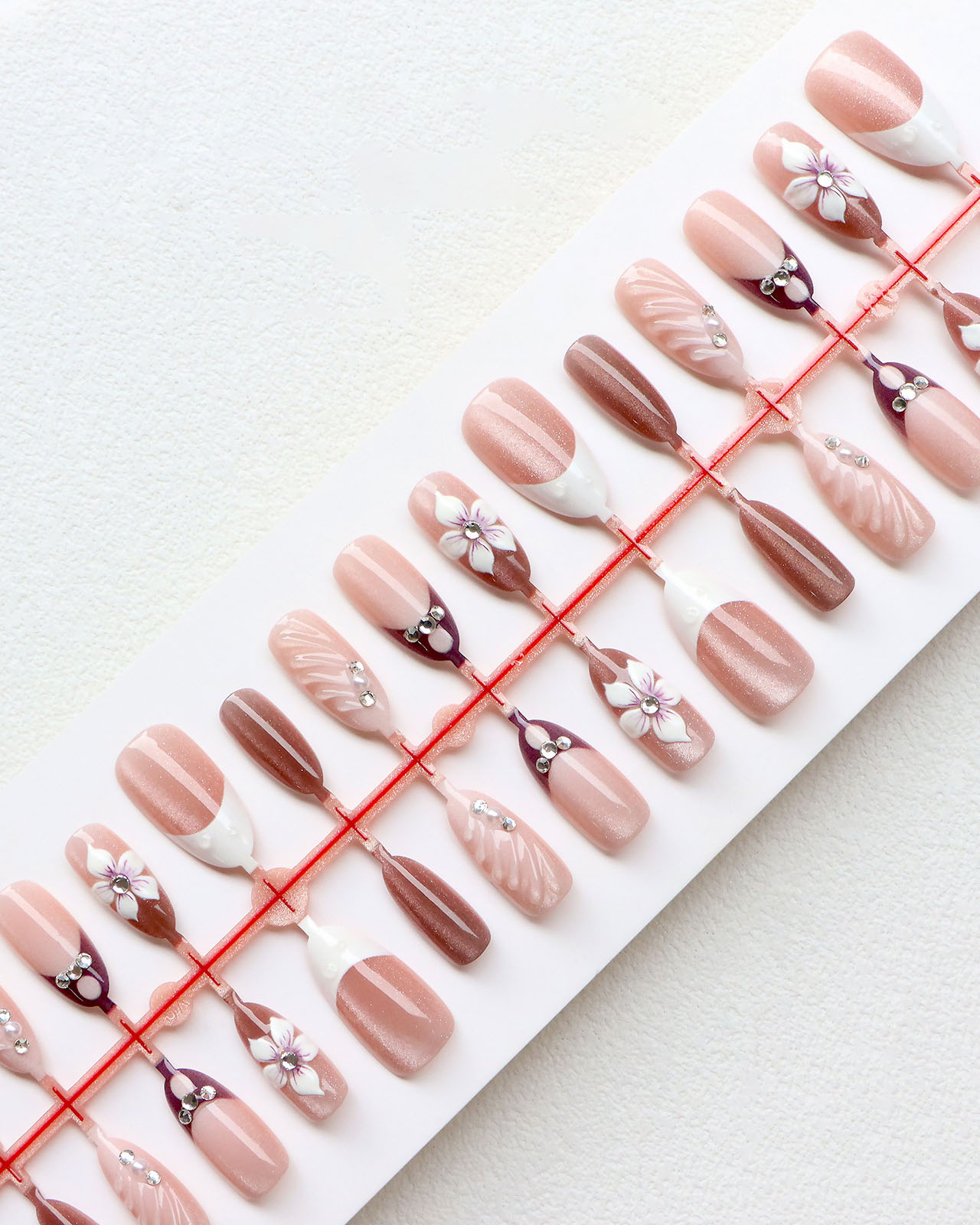 Luxury Emboss 3d Almond Nails Wholesale - Image 3