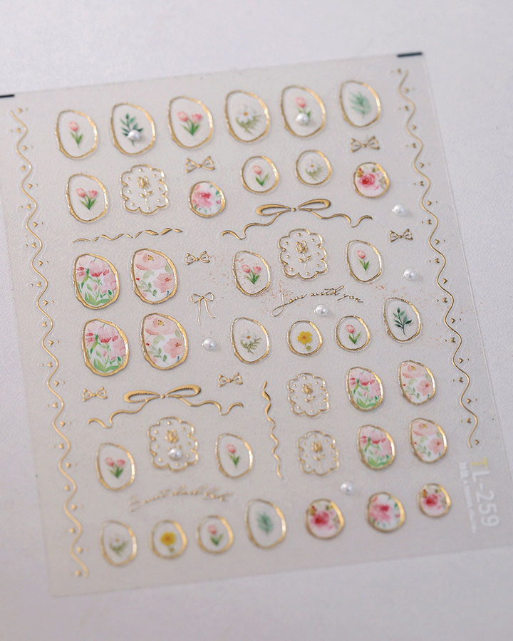 Luxury Flower Nail Art Stickers Bulk - Image 7